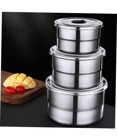 Alipis Box Lunch Box Stainless Steel Airtight Container Canister Storage Container With Cover Storage Jar - Buy Online on SooperMarket.com