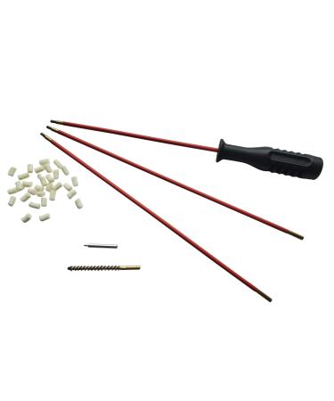 Shot-flon air rifle cleaning set 100 pieces of felt cleaner cleaning stick bronze brush patch holder running cleaning felt felt air rifle accessories 4.5 CAL.17