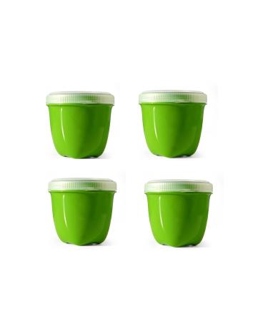 Preserve Food Storage Container Kitchen Supplies, Set of 4, Apple Green