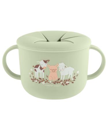 Stephen Joseph  Silicone Snack Cup  Snack Cups for Babies and Toddlers  Farm