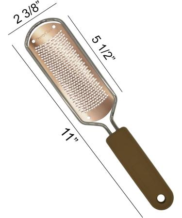 PrettyClaw Callus Remover Foot File - Pedicure Tool for Dead Skin & Corn Removal with 3 Blades, Free Pouch & Nail File - Buy Online on SooperMarket.com