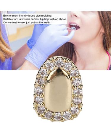 Teeth Grillz For Men Women Iced Grillz Teeth Grillz Bling Grillz Teeth Decoration Single Tooth Bling Teeth Accessories Decoration For Halloween Party Hip Hop Grillz Teeth (#1) - Buy Online on SooperMarket.com