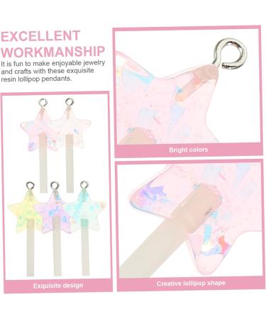 40 Pcs Lollipop Pendant Key Fob Lollipops Lollipop Keychain Resin Lollipop Charms Hairpin Girl Child 4.2X2cmx2pcs As Shownx2pcs - Buy Online on SooperMarket.com