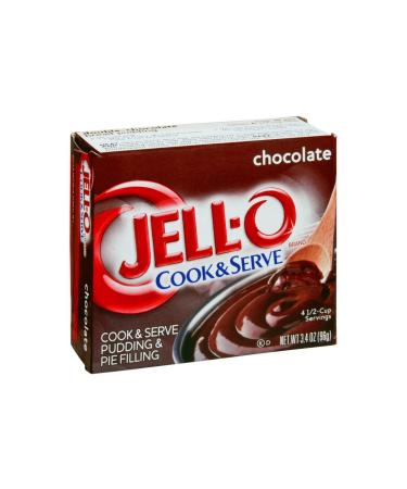 Jell-O Chocolate Cook & Serve Pudding & Pie Filling 96g Box