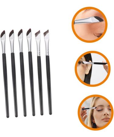 PLAFOPE 1 Set Angled Concealer Brush Eyeliner Angled Eyebrow Brush Makeup Brush Eye Brush Tool Wood Black - Buy Online on SooperMarket.com