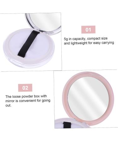Healeved 2pcs Dispensing Empty Toner Cosmetic Pot Finish Powder Jar Loose Powder Compact Glass - Buy Online on SooperMarket.com