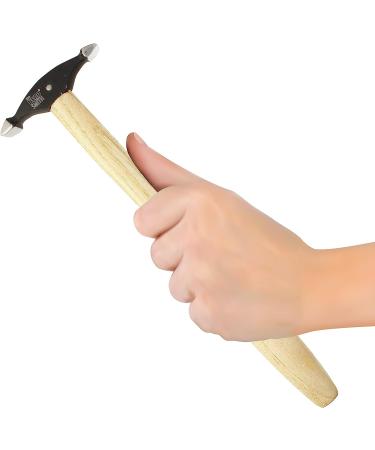 Beadsmith Sharp Texturing Hammer - 9 Wooden Handle, 73.5mm Steel Head, 1.2oz, Two 12mm Faces - Metalwork Texturing Tool for Patterns & Dimension - Buy Online on SooperMarket.com