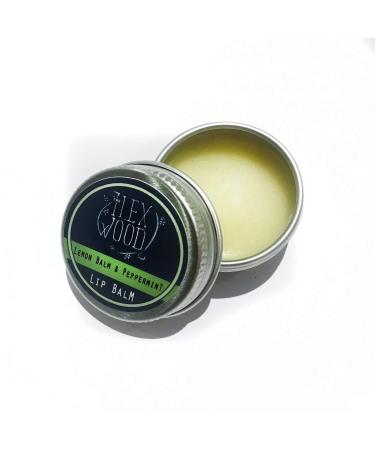 The Ilex Wood - Lemon Balm and Peppermint Lip Balm - All natural coldsore prevention palm oil free cruelty free plastic free moisturising lip balm handcrafted in the UK - 10ml - Buy Online on SooperMarket.com