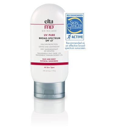 EltaMD UV Pure SPF 47 Kids Sunscreen | Mineral Sunscreen for Kids | Oil-Free & Water Resistant | 4.0 oz Tube - Buy Online on SooperMarket.com