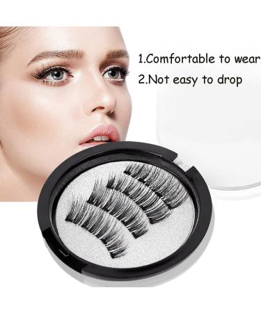 Lumentes Magnetic Eyelashes Lumentes Magnetic Lashes Magnetic Eyelashes Without Eyeliner Reusable Magnetic Eyelashes with Applicator No Glue or Liner Needed (Color : KS01-4) - Buy Online on SooperMarket.com