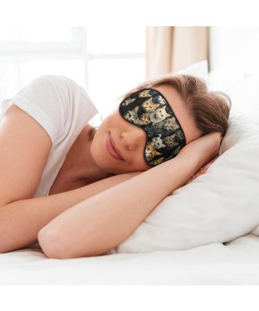 Buy Cat Soft Sleep Eye Mask | Female Breathable Eye Patch for Travel & Relaxation - International Shipping - Buy Online on SooperMarket.com