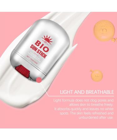 15g Sunscreen Stick | Spf50 Sunscreen Stick | Pa+++ Sunscreen Stick | Water-Resistant Sunscreen Stick Sunscreen Stick for Sensitive Skin for All Skin Types and Portability - Buy Online on SooperMarket.com