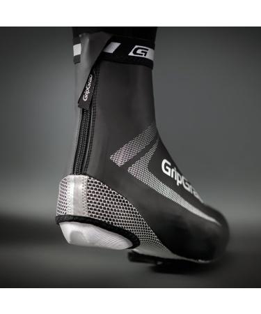 GripGrab RaceAqua Waterproof Windproof Aero Cycling Overshoes | XXL (46/47) Black - Ultimate Rain and Wind Protection for Racing - Buy Online on SooperMarket.com