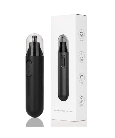 Nose and Ear Hair Trimmer Professional Painless Nose Hair Remover for Men and Women Battery-Operated Waterproof Stainless Steel Head Dual Edge Blades Mute Motor Cleaning Brush
