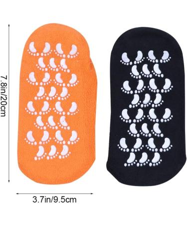 Minkissy Moisturizing Heel Cuff Socks | Slipproof Gel Spa Socks for Men - 2 Pairs - Buy Online on SooperMarket.com