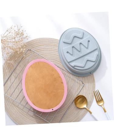 Zerodeko 2pcs Cake Silicone Mold Egg Shaped Mold Tuile Molds Silicone DIY Baking Moulds Easter Bunny Egg Silicone Easter Eggshell Semi Sphere Silicone 3D Silicone Mold Food Silica Gel Fudge 19.9x16.4cm Blue - Buy Online on SooperMarket.com