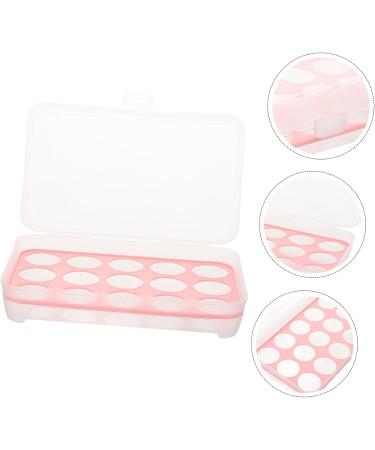 OSALADI Egg Keeper 2pcs 10 Egg Holder Egg Containers with Lid Storage Pull Out Drawers Red Portable Crisper re-usable Red 24.5*10.5*7cm - Buy Online on SooperMarket.com