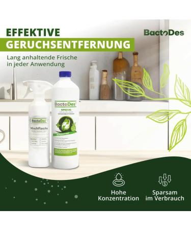 Bactodes 2L Concentrate - Universal Enzyme Cleaner & Odor Neutralizer - Effective Organic Microbe Spray for All Smells - International Shipping Available - Buy Online on SooperMarket.com