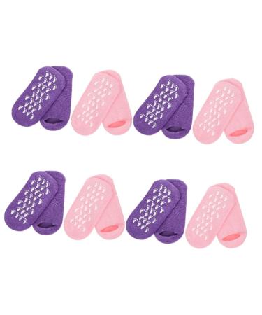 Beavorty 8 Pairs Gel Socks Vegetable Gel Household Commodity Miss
