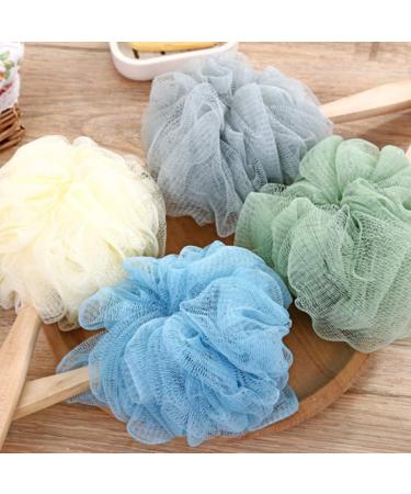 Buy Blue Shower Bath Balls - Soft Solid Color Bath Sponge for Relaxing Bath Time - Buy Online on SooperMarket.com