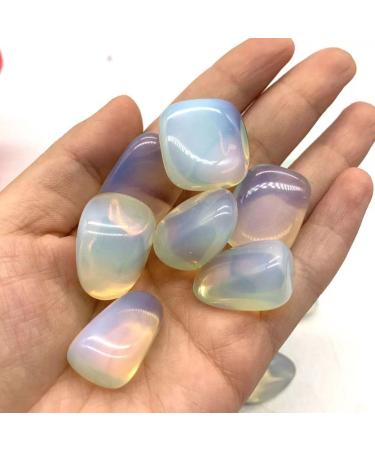 Natural Crystals and Stones 200g Bulk Polishing Opalite Tumbled Gravel Stone 20mm-25mm for Decoration for Decoration FZUGEDRLI