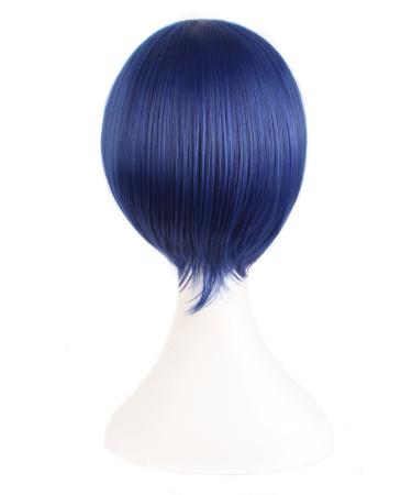 MapofBeauty 12 Short Straight Cosplay Wig (Mixed Blue) - Ideal for Parties and Costumes - Buy Online on SooperMarket.com