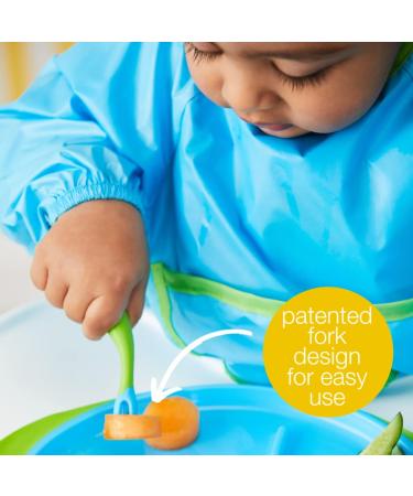 Uniquely Designed Toddler Cutlery Set in Pistachio - Fork and Spoon Combo - Buy Online on SooperMarket.com