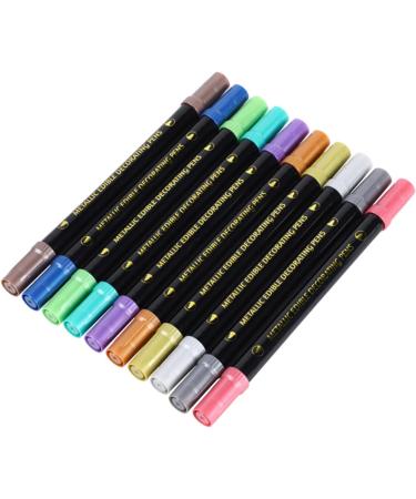 Food Coloring Pens Color Double Sided Edible Food Coloring Marker with Fine and Thick Tip Food Grade Marker - Buy Online on SooperMarket.com