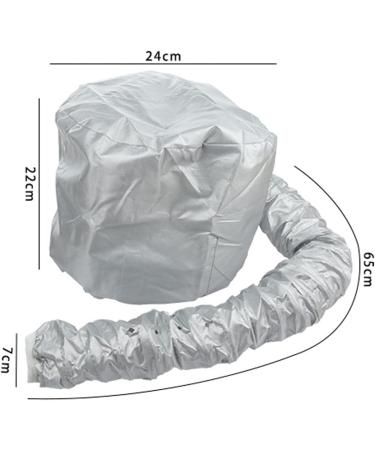 Towarm Portable Soft Hair Drying Cap - Adjustable Bonnet Hood Hat for Home Salon Use - Grey/Pink - Buy Online on SooperMarket.com