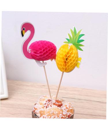 Warmhm 40pcs Cake Picks Baby Shower Cake Toppers Dessert Toppers Cupcake Party Picks Wedding Cupcake Toppers Food Party Picks Birthday Cake Decoration Bamboo 3d Plug in Dessert Table - Buy Online on SooperMarket.com