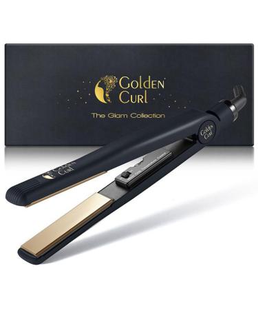 Lure and smooth smoothing iron - 5 years of worry -free use - Hair styling hair Straightener smooth iron and curling rod 2 in 1 make it smooth and curly (829 gold)