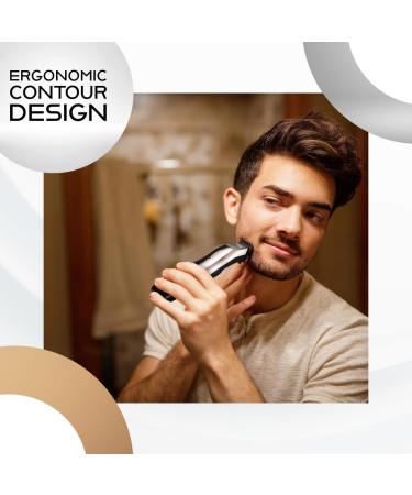 Wahl Canada Rechargeable Beard Trimmer All You Need for Beard & Stubble Men Grooming beard trimmer with ergonomic contour design and soft touch elements for easy grip - Model 3243 - Buy Online on SooperMarket.com