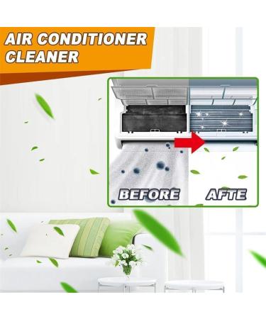 Household Air Conditioner Cleaner Air Conditioning Filter Cleaning 60ml Air Conditioner Foam Coil Cleaner Multipurpose Cleaner Stain Remover for Home Quickly with No Rinse (2Pcs) - Buy Online on SooperMarket.com