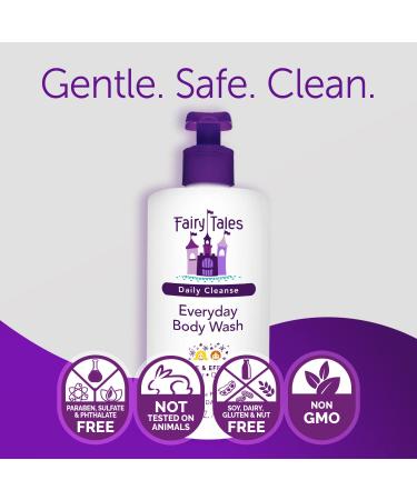 Fairy Tales Daily Cleanse Kids Body Wash - Gentle Bath Soap for Kids & Toddlers, 16oz - Buy Online on SooperMarket.com