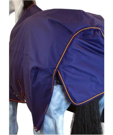 Marengos by Bucas Winter Blanket 1200D | Waterproof & Breathable Irish Turnout | Blue/Orange 125cm (100g/m Filling) - Shop Internationally - Buy Online on SooperMarket.com