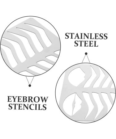 Mikinona Eyebrow Template Eyebrow Shaper Kit Eyebrow Mold Eyebrow Practice Template Stainless Steel Lipstick - Buy Online on SooperMarket.com