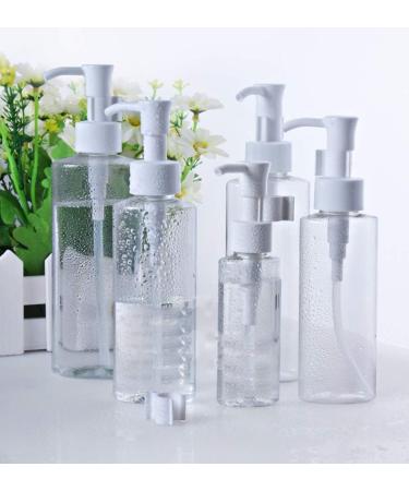 3Pcs 100ml Empty Refillable Clear Plastic Pump Bottle Travel Bottle Make Up Cosmetic Container Dispenser for Lotion Shampoo 100ml/3.4oz - Buy Online on SooperMarket.com