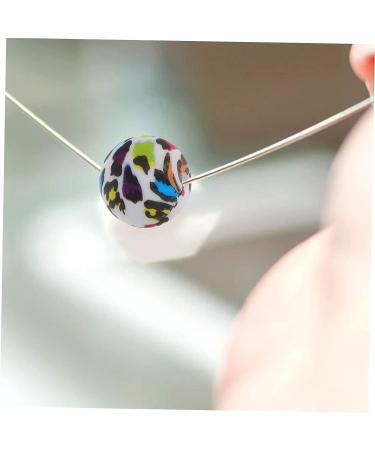 Anneome 20pcs Leopard Print Silicone Bead Set for Pacifier Chains and Baby Teethers - Buy Online on SooperMarket.com