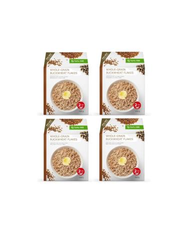 4x 500g WHOLE GRAIN ROASTED BUCKWHEAT FLAKES INSTANT PORRIDGE 2Kg KASHA FROM TARTU MILL 4x 500g Buckwheat