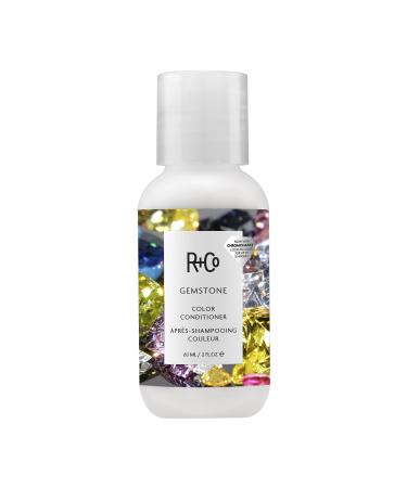 R+Co Gemstone Color Conditioner Travel | Prolonged Color Vibrancy Repairs + Nourishes Hair | Vegan + Cruelty-Free | 2 Oz