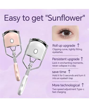 Fivetwofive USB Charging Model Electric Eyelash Curler Fast Heating Portable Eye Lash Perm Lasting Curling Thermal Eyelash Clip A - Buy Online on SooperMarket.com