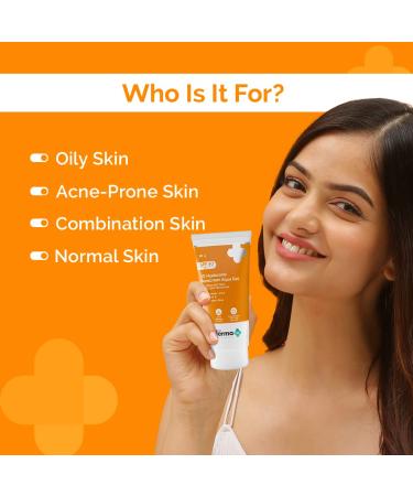 1% Hyaluronic Sunscreen SPF 50 Aqua Gel - Lightweight No White Cast Broad Spectrum & Blue Light Protection for Oily Dry Acne-Prone Skin | 80g - Buy Online on SooperMarket.com