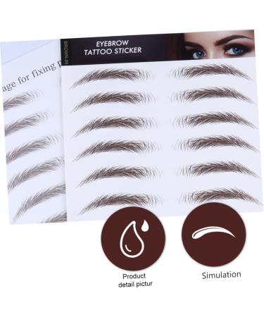 WOFASHPURET Fake Eyebrow Stickers 4pcs Authentic for Semi Supplies Men Grooming Brow Shaper Like Tools Stimulation Fake - Buy Online on SooperMarket.com