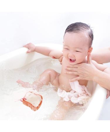 Cartoon Bread Shaped Kids Bath Sponge - Light Yellow 21X7.5CM - Buy Online on SooperMarket.com