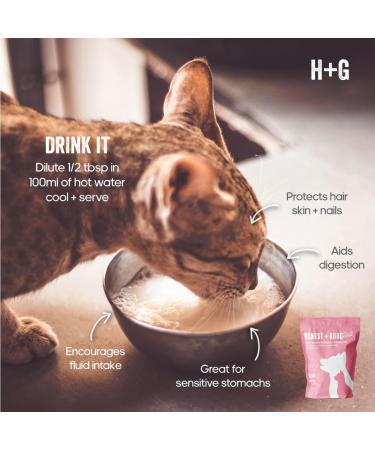 Honest + Good Pets UK's Beef Bone Broth + Pre-biotic | Coat & Digestion Gut Health | Dog & Cat Bone Broth | High in Type I & III Collagen & Fibre | 50 Servings 250g - Buy Online on SooperMarket.com