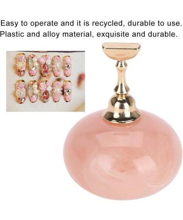 Nail Enhancement Display Exercise Stand Magnetic Nail Clip Exercise Display Stand Acrylic Crystal Clip Alloy False Nail Tip Salon DIY Nail Enhancement Tool(pink) - Buy Online on SooperMarket.com