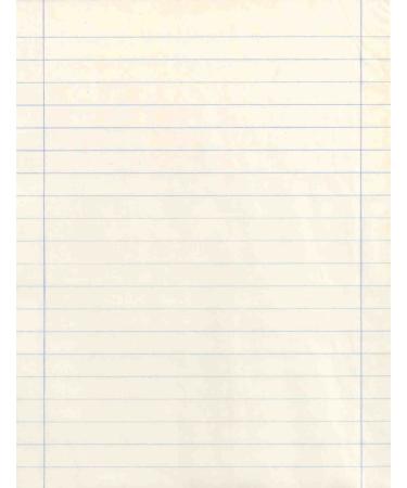 White Newprint Paper with Blue Margin - 8 1/2" x 11" (1/2" Margin) - Ream of 500 Sheets
