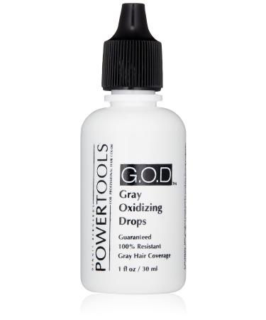 GOD  The Original Gray Oxidizing Drops | Guaranteed Authentic Original Formula l Mix Directly Into Formula For Guaranteed Grey Coverage 1 Fl Oz.