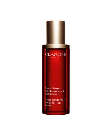 Clarins Super Restorative Remodelling Anti-Aging Serum For Mature Skin Weakened By Hormonal Changes | Replenishes Illuminates and Helps Visibly Define Facial Contours |Targets Dark Spots and Wrinkles 1.70 Ounce (Pack of ...