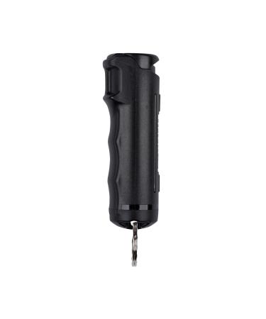 SABRE Ruger Pepper Gel, 25 Bursts, 12-Foot (4-Meters) Range, Gel Is Safer, Contains UV Marking Dye, Finger Grip, Key Ring Black Pepper Spray
